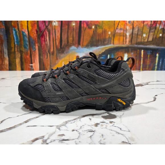 Merrell Moab 2 Low Waterproof Beluga Size 9.5 Men\'s Hiking Boots J06029 Trail